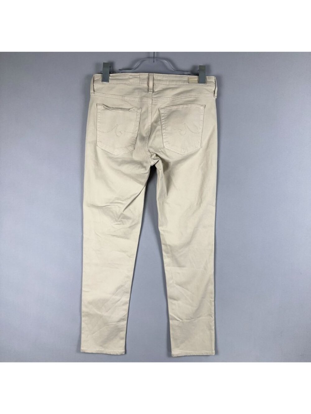 AG Adriano Goldschmied Prima Crop Pants Size 28 Regular Cigarette Beige - Picture 2 of 12